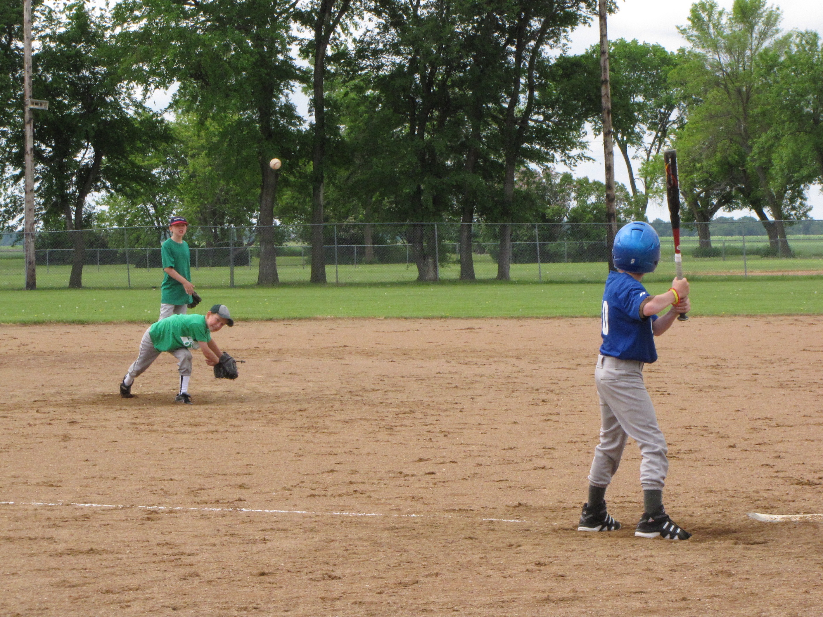 Boys Playing Summer Youth Baseball Grand Forks County