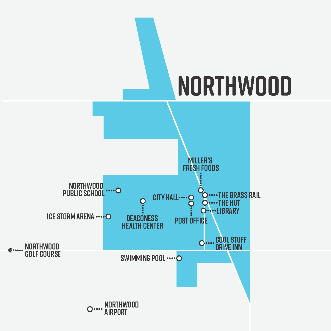 Map of Northwood North Dakota Grand Forks County Best Small US Cities