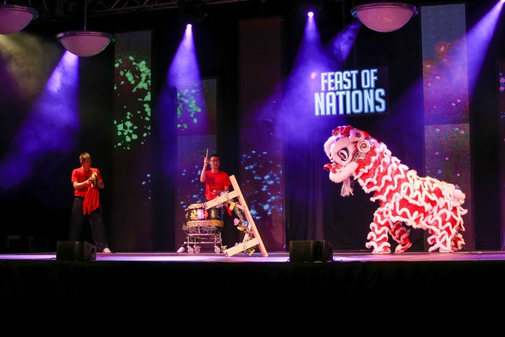 Group Peforming at Cultural Event Feast of Nations in Grand Forks North Dakota