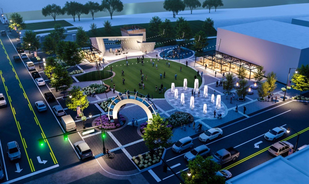 Downtown Grand Forks Future Rendering for Outdoor Events