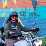 Brad on a motorcycle in Grand Forks