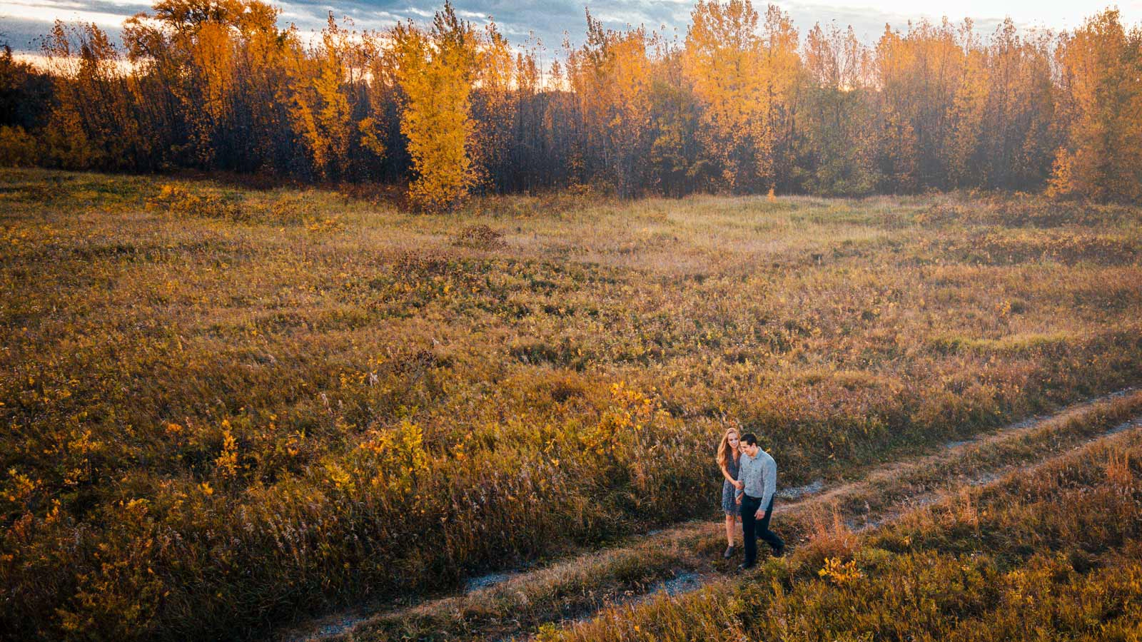 Engagement photo shoot in Grand Forks