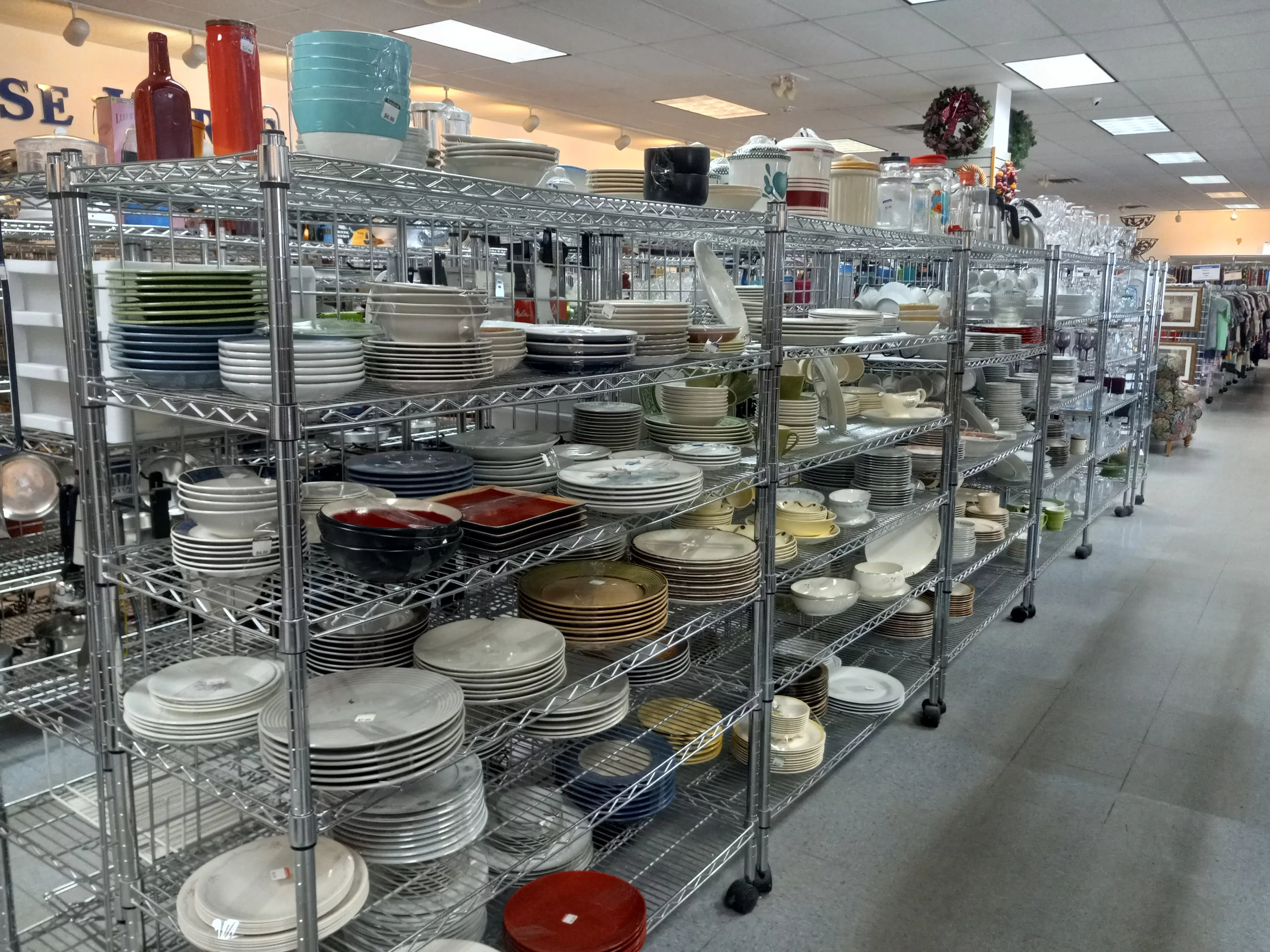 Dishes at Grand Forks thrift store