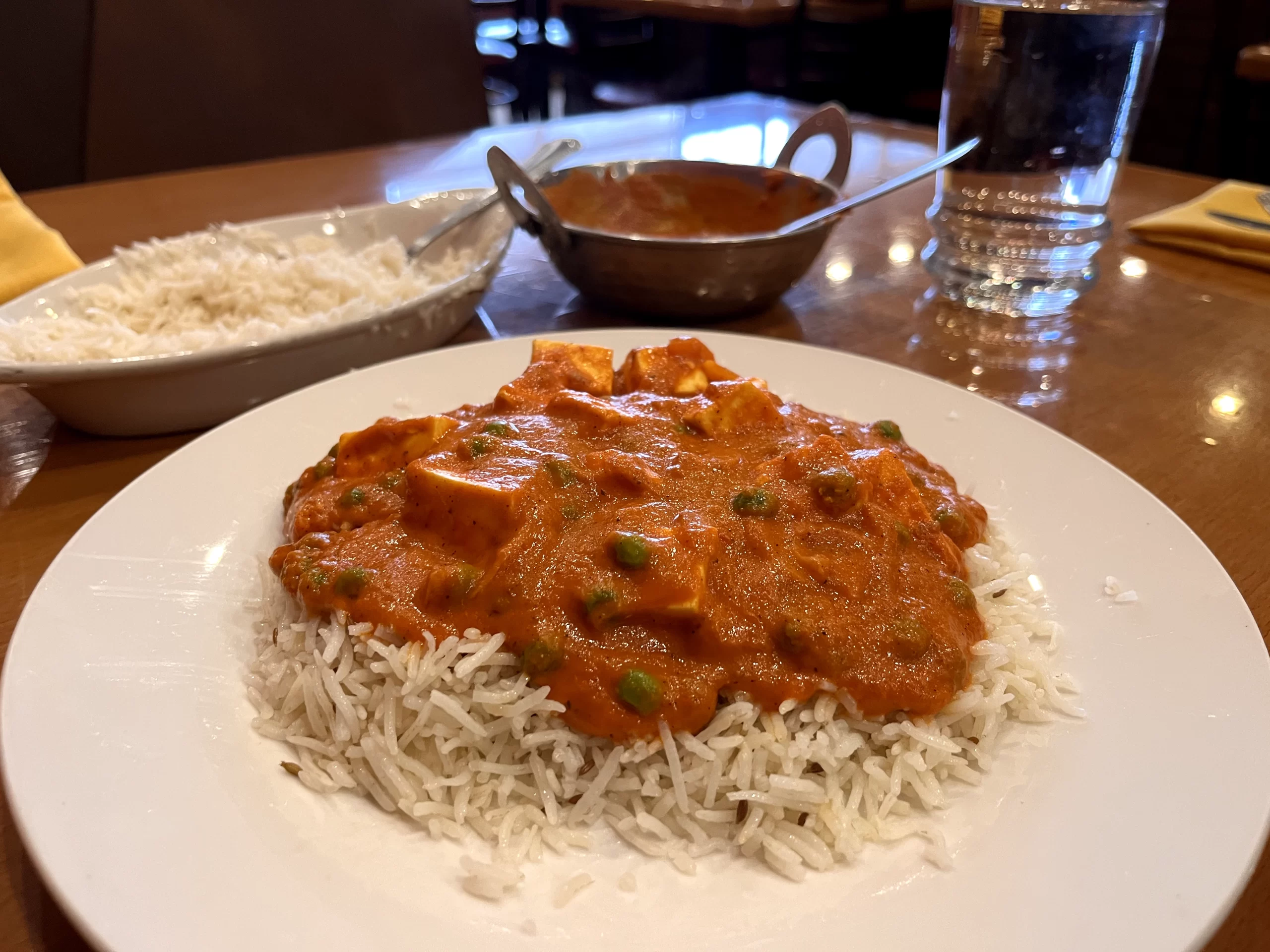 Vegetarian dish at House of Punjab in Grand Forks