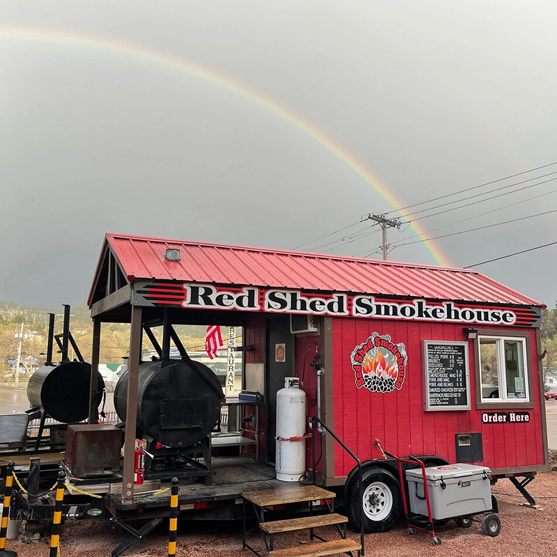 Food Trucks in Grand Forks, the Red Shed Smokehouse.