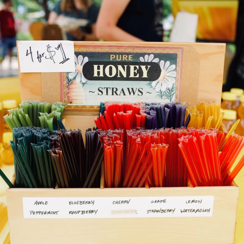 Honey straws Grand Forks.