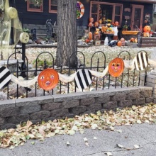 The Halloween House by Kelly decorated with Halloween themed decor
