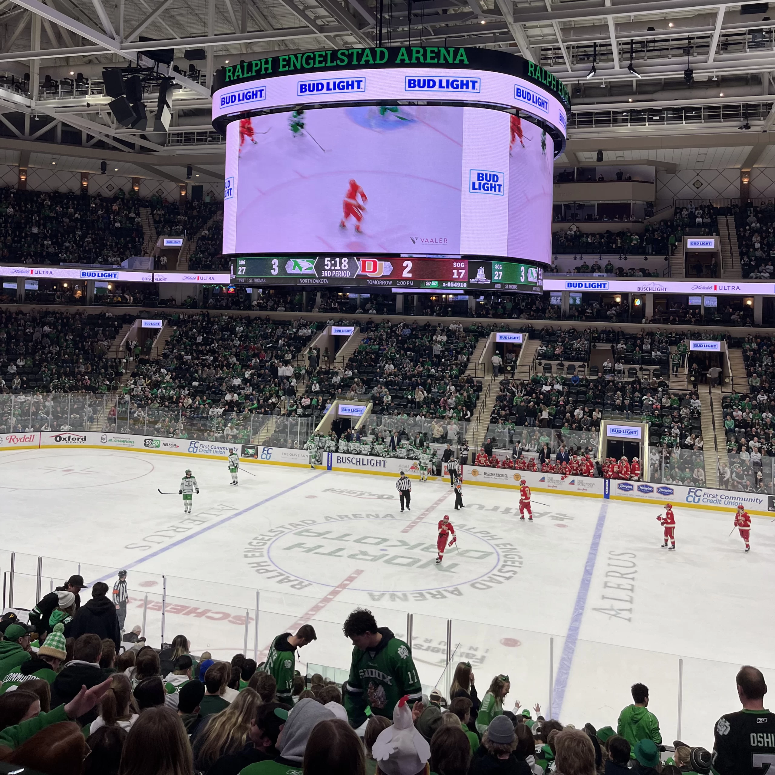 UND Hockey Game in Grand Forks.