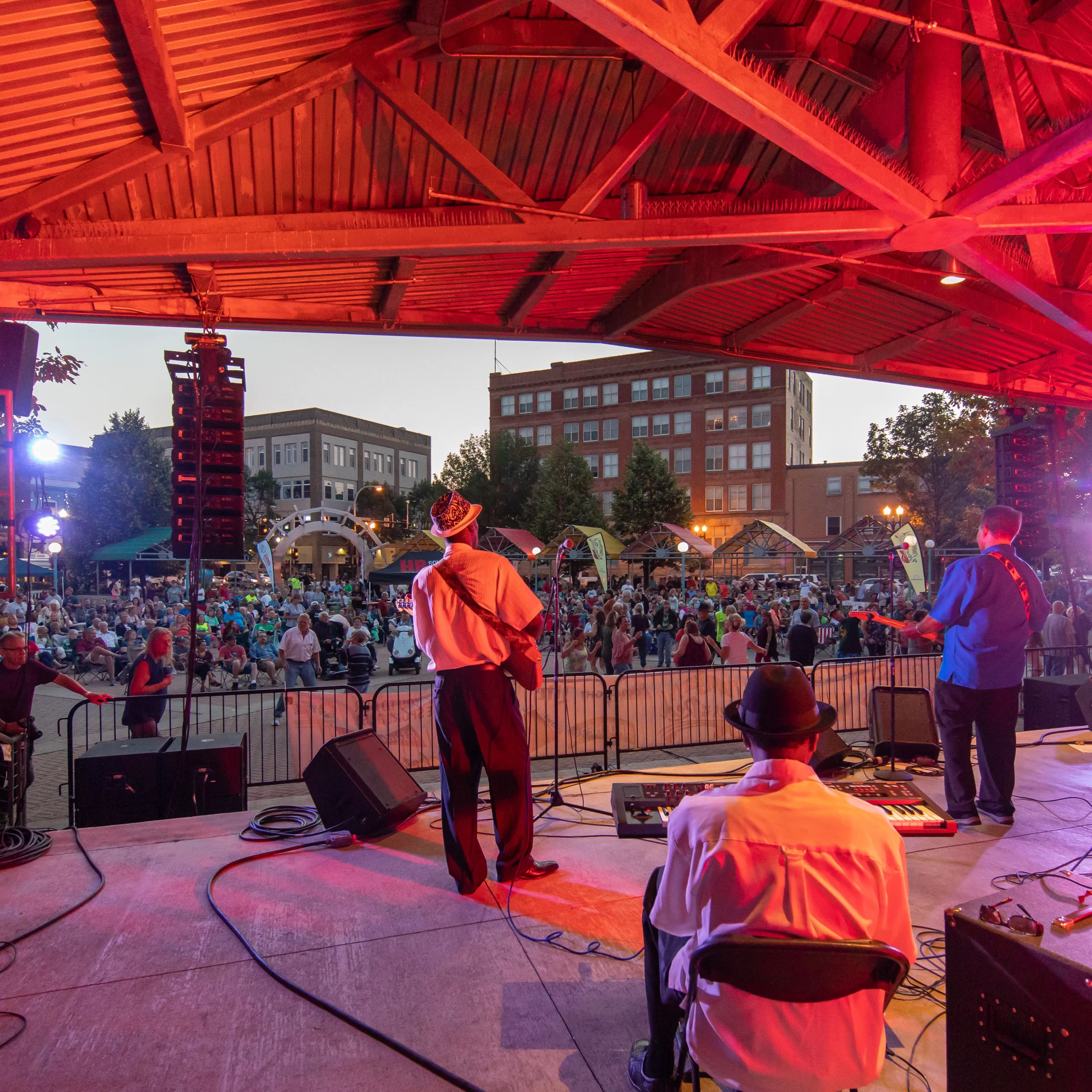 Blues on the Red at Town Square in Grand Forks.