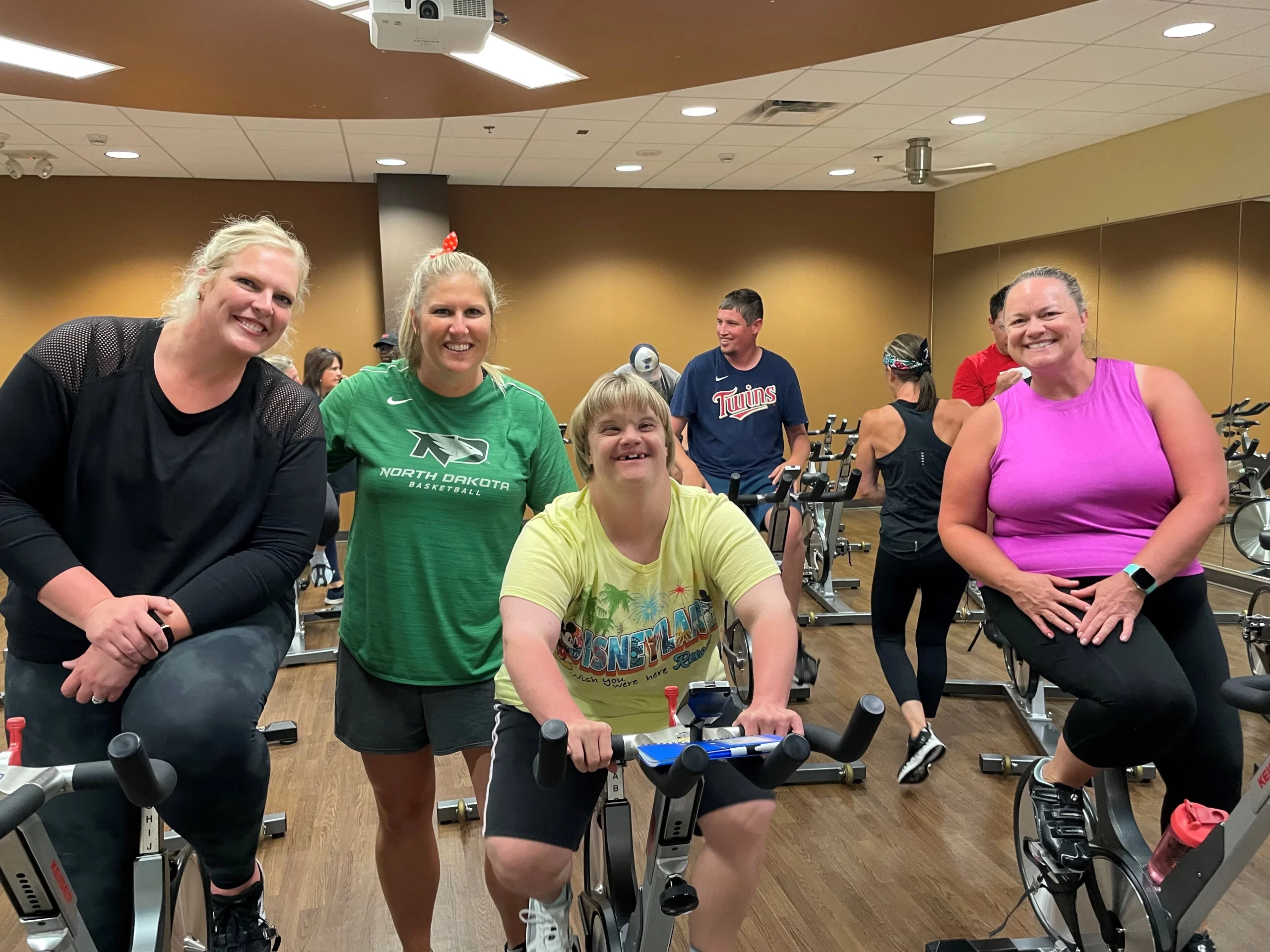 Spin with friends in Grand Forks.