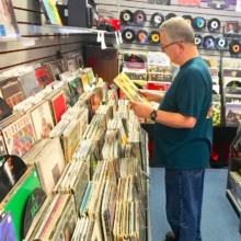 Vinyl Store Browsing
