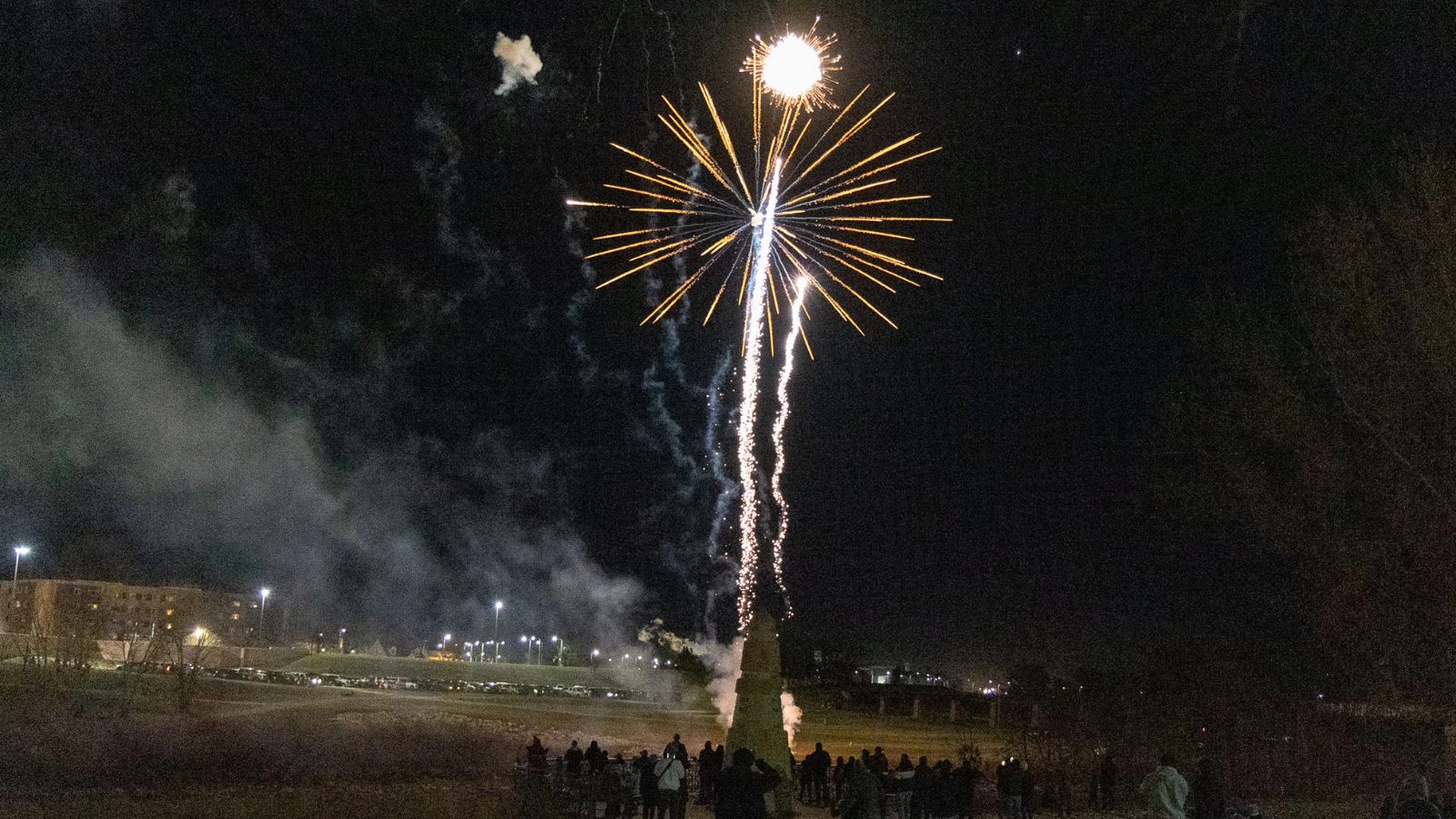 Hollydazzle parade fireworks in Grand Forks.