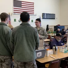 Airmen participate in Meals on Wheels in Grand Forks.