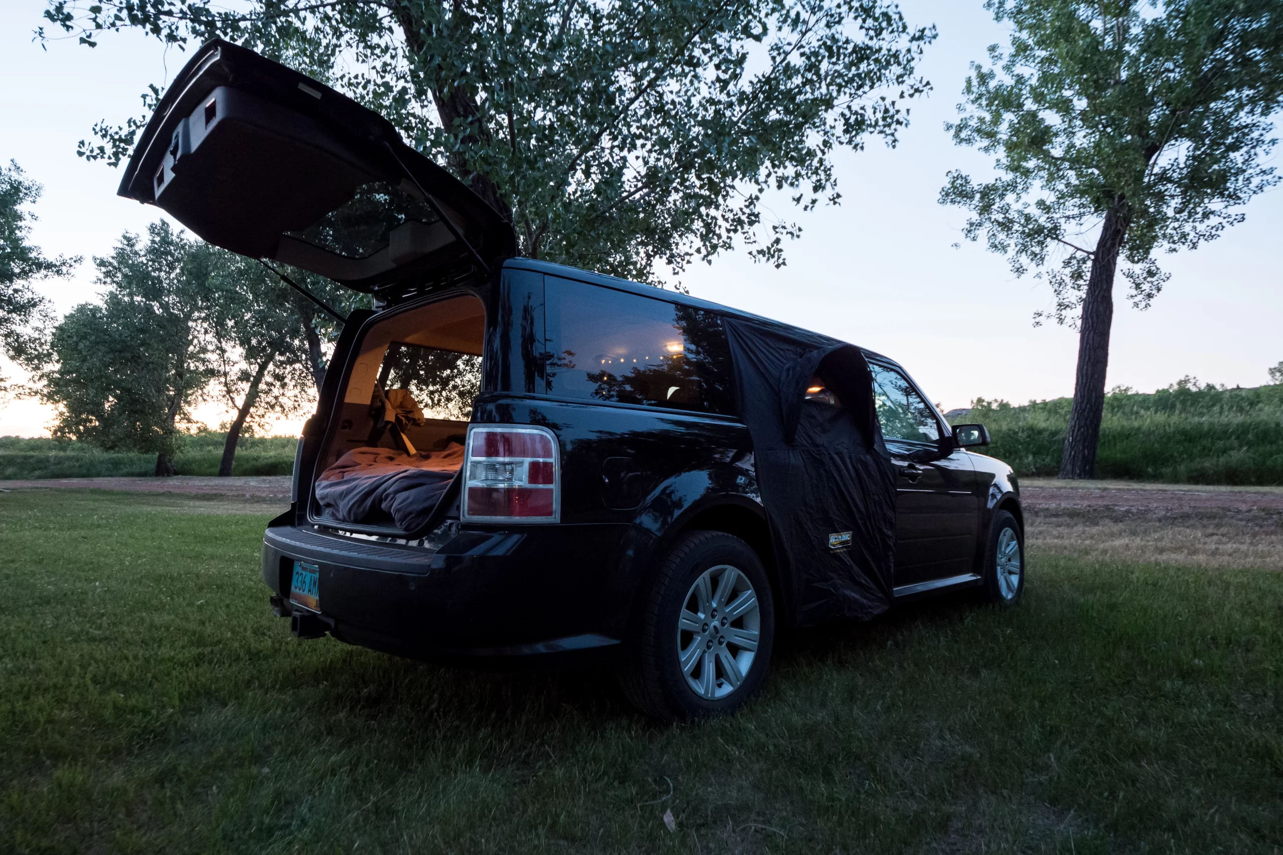 Camping near Grand Forks.