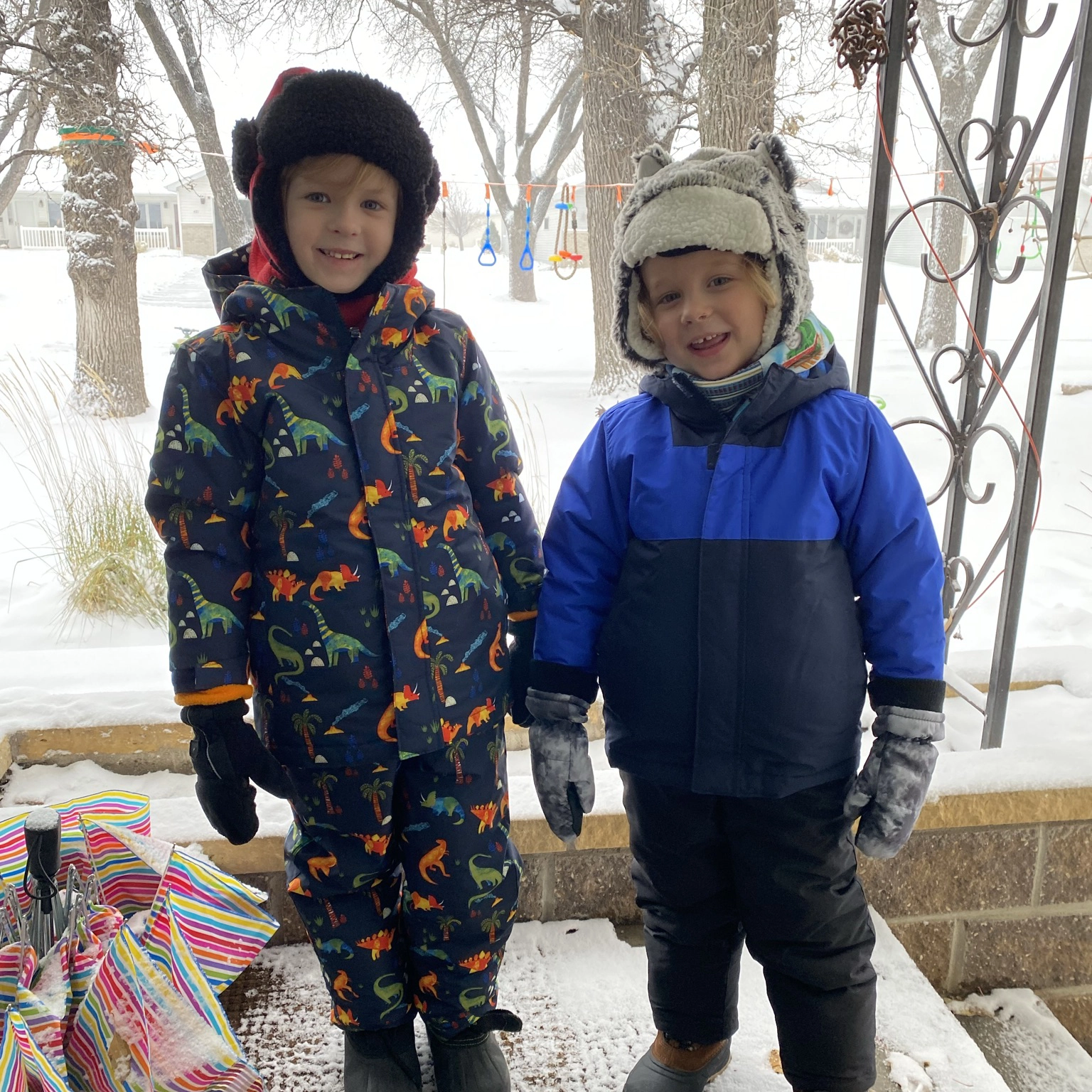 Avery and Jude Anderson in 3-in-1 coats from Children’s Place