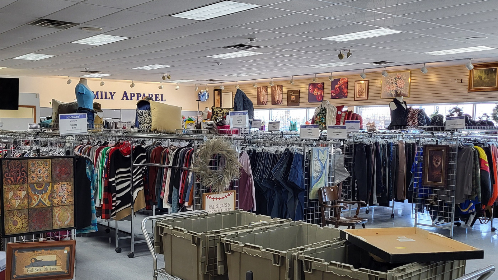 Goodwill Grand Forks Inside the Goodwill in Grand Forks