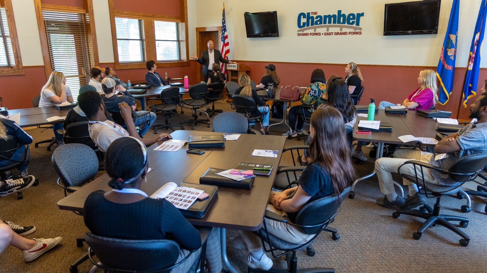 Group information session at the Chamber
