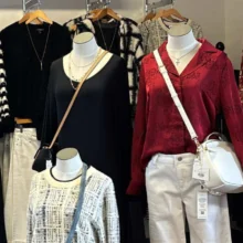 Northern Roots boutique close up photo of a few of their fall mannequins.