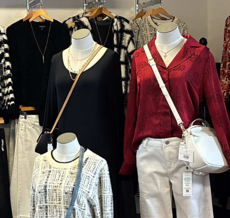 Northern Roots boutique close up photo of a few of their fall mannequins.