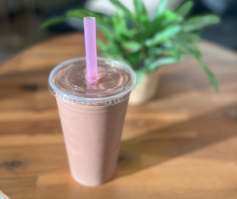 Sublime shake is on full display with a pink straw!