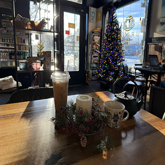 Urban stampede aesthetic photo during Christmas time