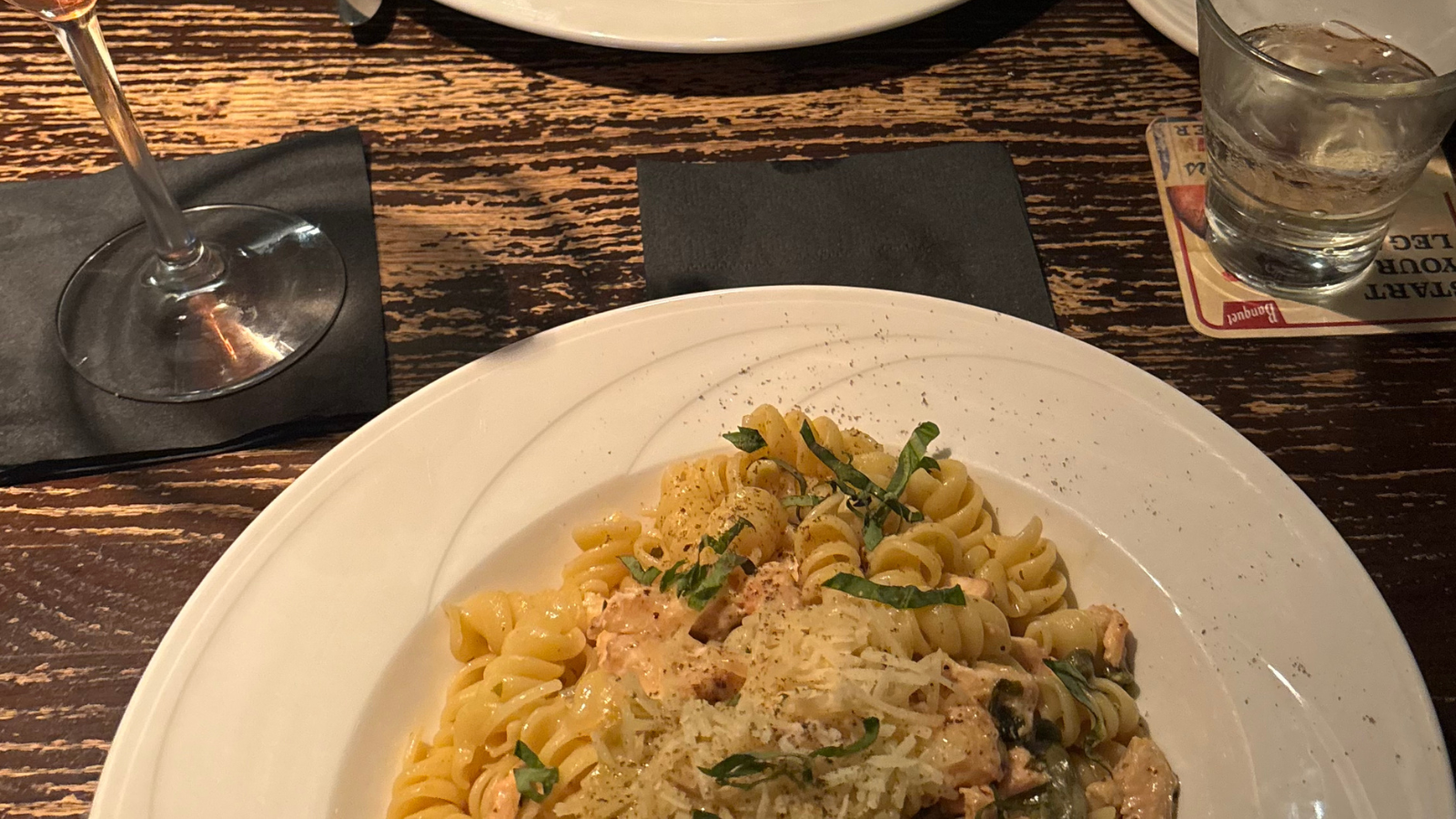 A picture of a delicious looking pasta at toasted frog!