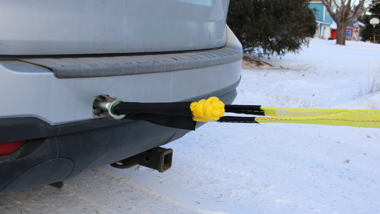 Here is a demonstration of using a tow latch and cables in case your car is immobile!
