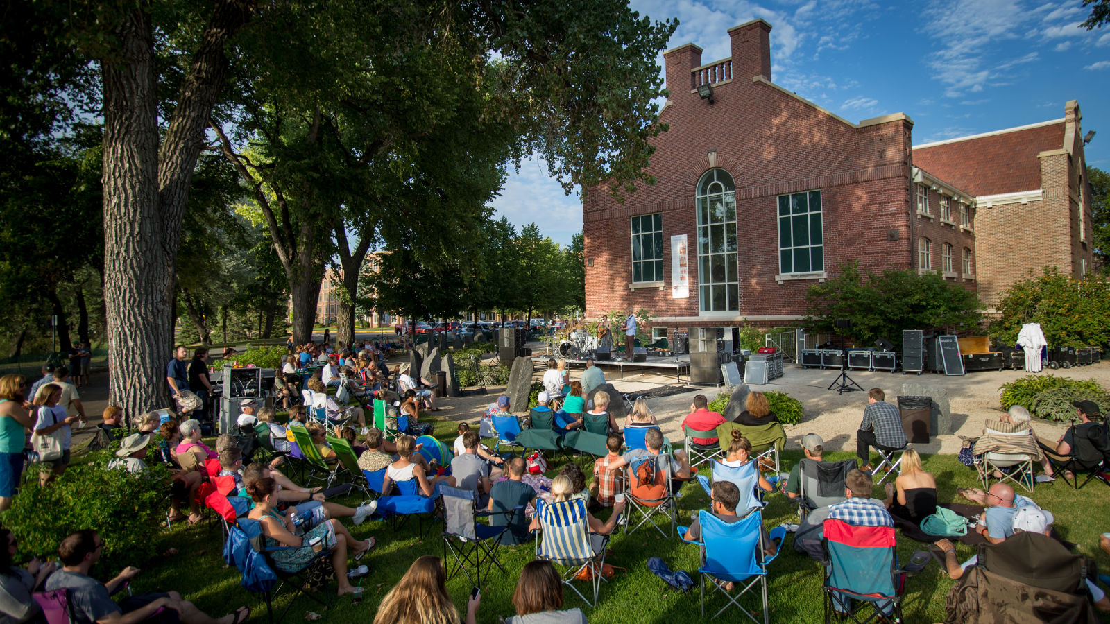 Outdoor concert on UND campus in the spring and summertime!
